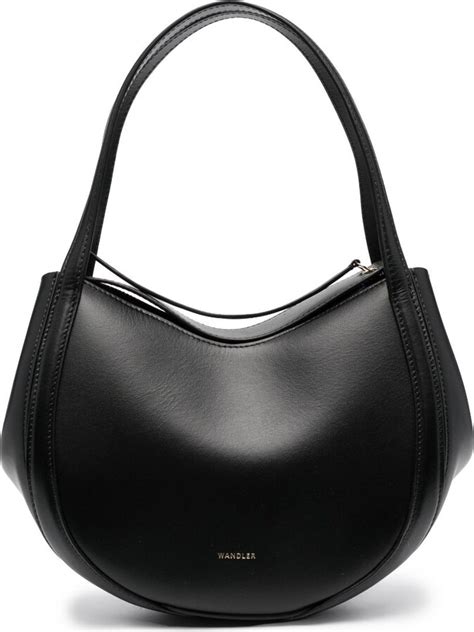 wandler lin leather shoulder bag.